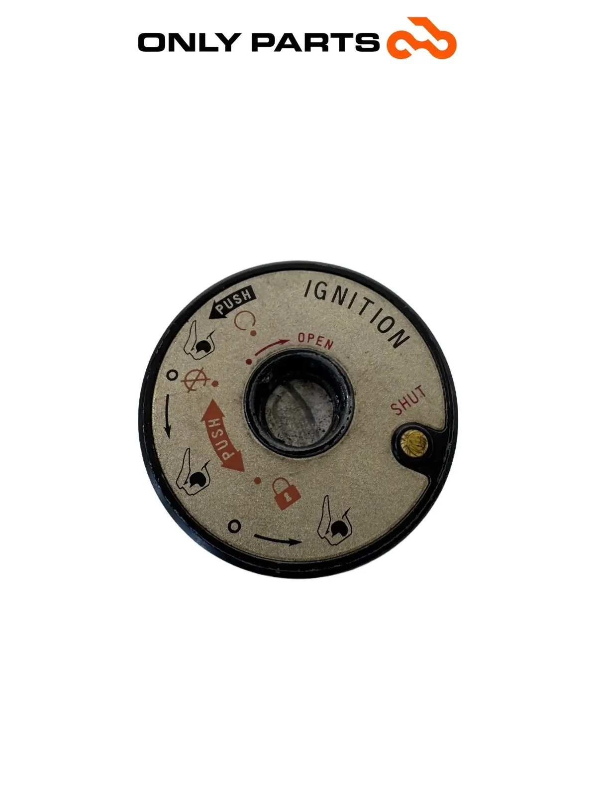 Used Ignition key switch surround cover Kymco People GTi 300 2014 Kymco People GTi 300cc 2014 Bianco — real photo 2
