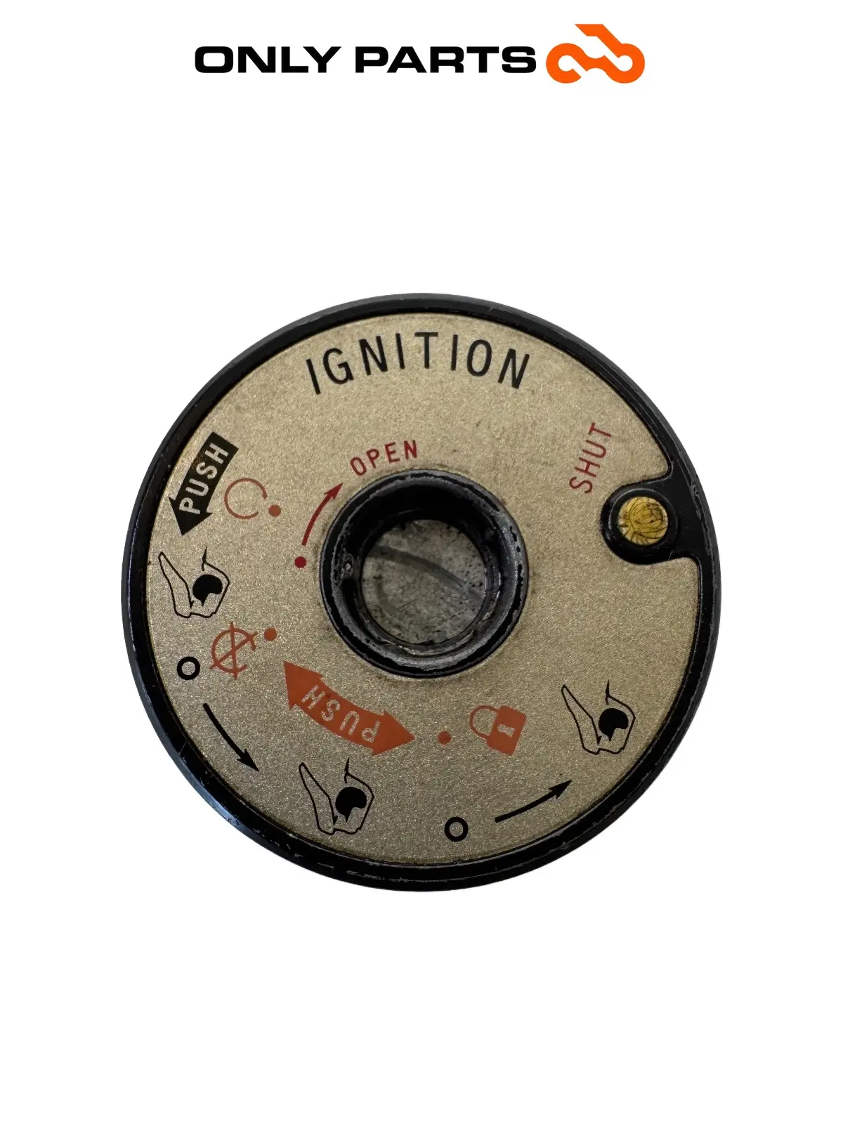 Used Ignition key switch surround cover Kymco People GTi 300 2014 Kymco People GTi 300cc 2014 Bianco — real photo 4