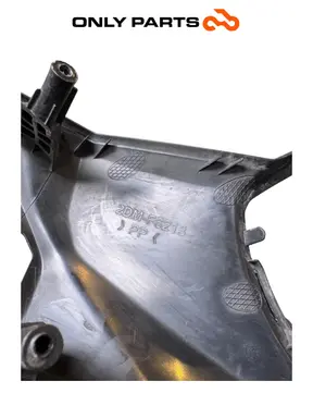 Gebrauchte Carena coperchio manubrio superiore plastica Yamaha X-max 125cc 2014 Grigio opaco — echtes Foto 10