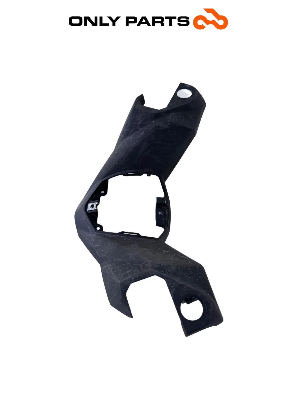 Gebrauchte Carena coperchio manubrio superiore plastica Yamaha X-max 125cc 2014 Grigio opaco — echtes Foto 3