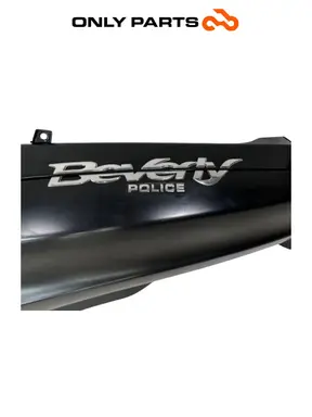 Gebrauchte Carena fiancata destra/ codone Piaggio Beverly Police 300cc 2018 Nero — echtes Foto 4