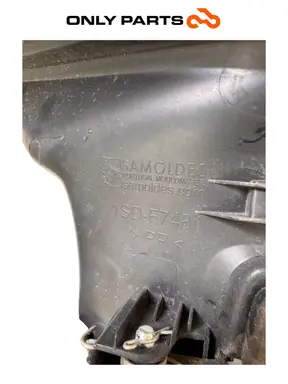 Gebrauchte Carena poggiapiedi / pedana inferiore Yamaha X-max 125cc 2014 Grigio opaco — echtes Foto 10