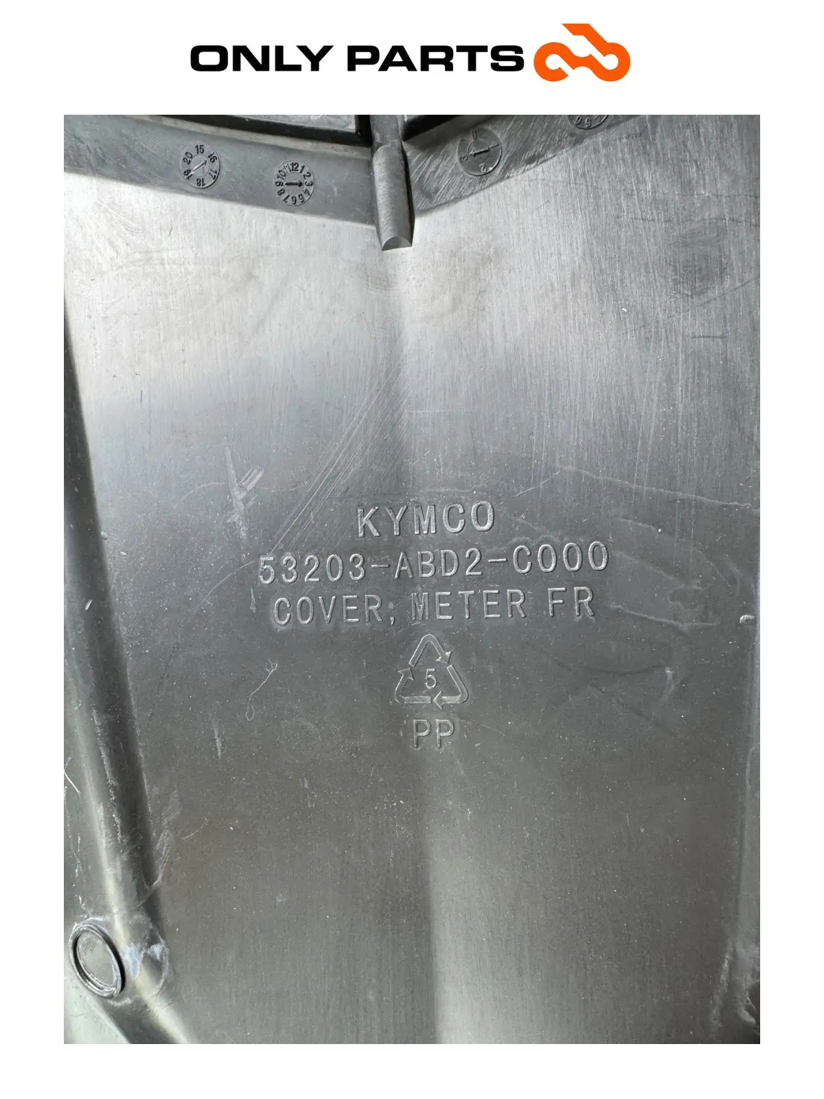 Gebrauchte FRONTVERKLEIDUNG SCHILD MITTE KYMCO X-TOWN 300 2016 OEM Kymco X-Town 300cc 2016 Nero — echtes Foto 10