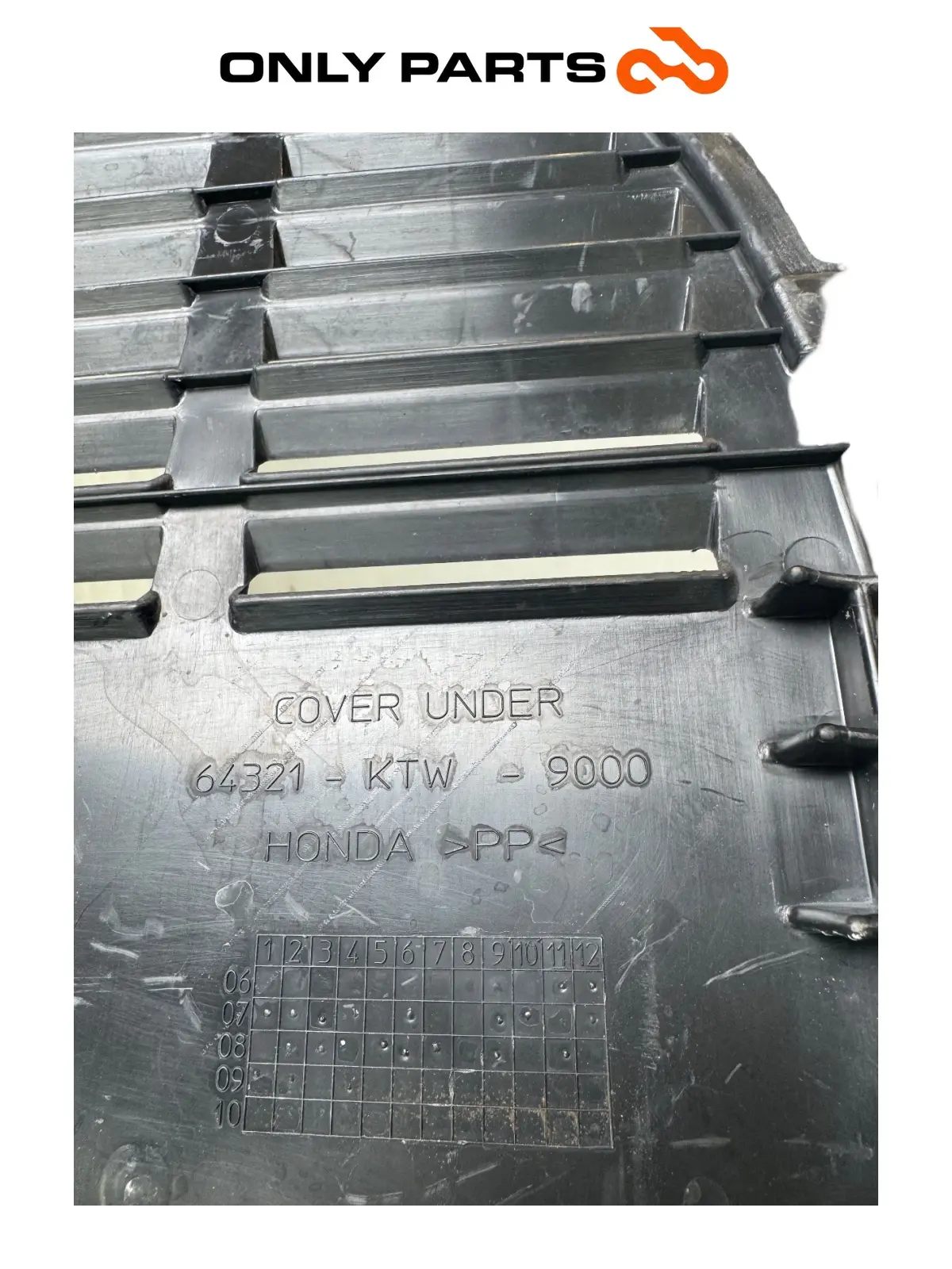 Gebrauchte Carena sottopedana inferiore Honda SH 300i 2008 Grigio — echtes Foto 8