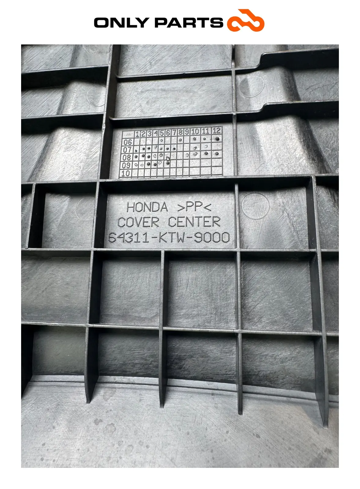 Gebrauchte Carena tunnel centrale Honda SH 300i 2008 Grigio — echtes Foto 10