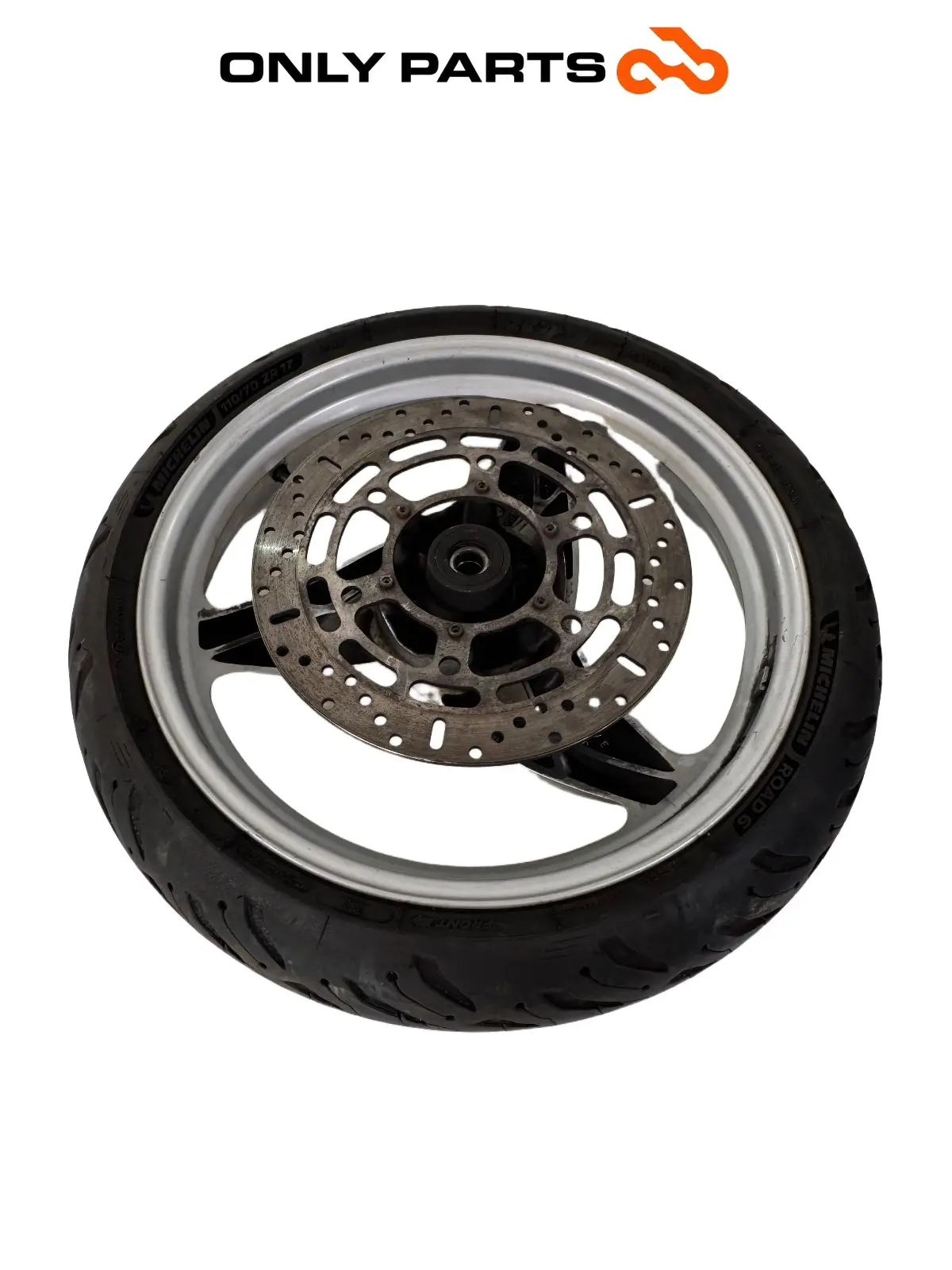 FELGA PRZEDNIA ALUMINIOWA 17 BMW F 650 CS 2001 BMW F 650 CS 2001 Grigio używana — prawdziwe zdjęcie 3