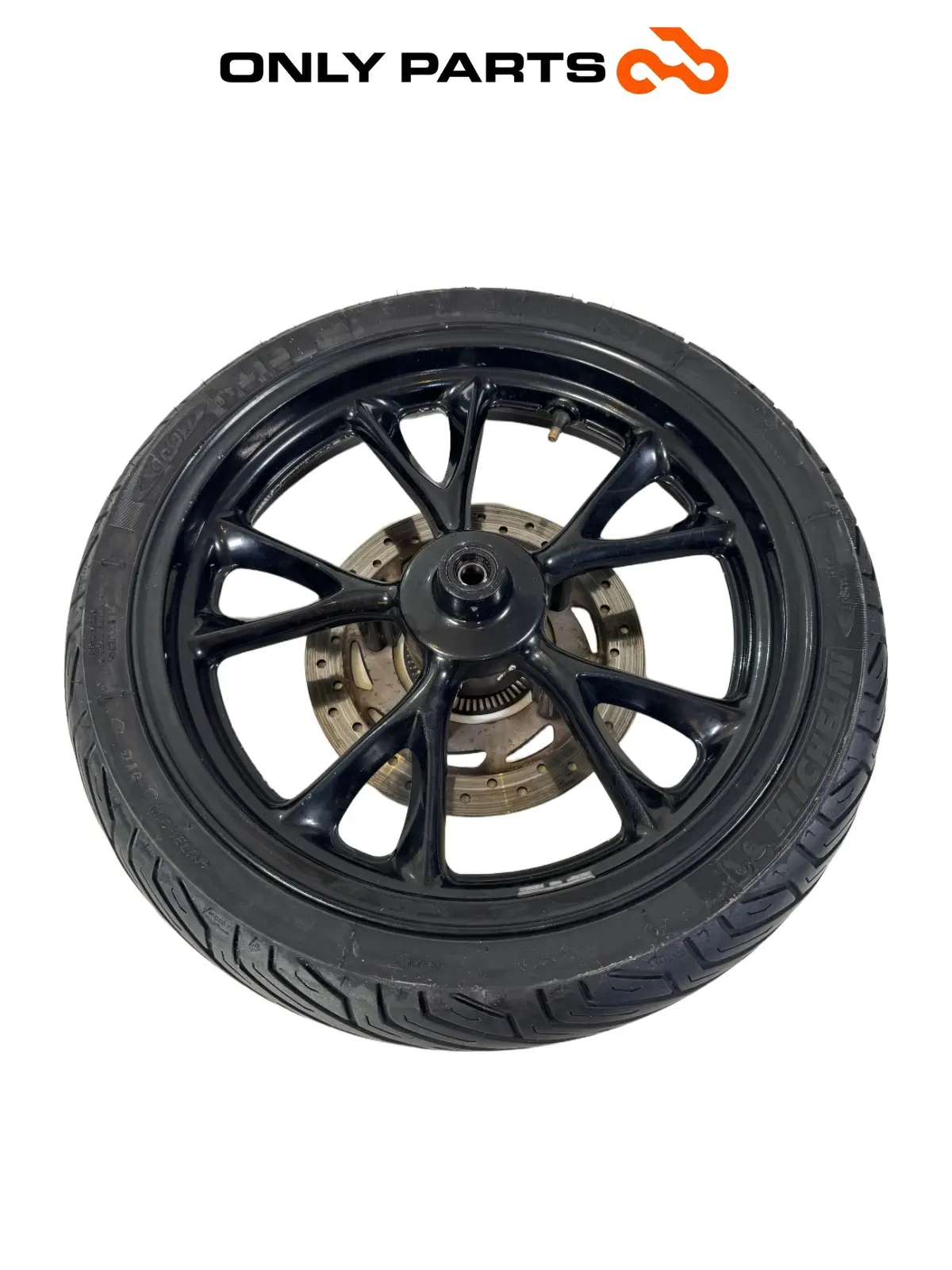 Gebrauchte Vorderradfelge mit Bremsscheibe und ABS-Ring Kymco People GTi 300 Kymco People GTi 300cc 2014 Bianco — echtes Foto 8