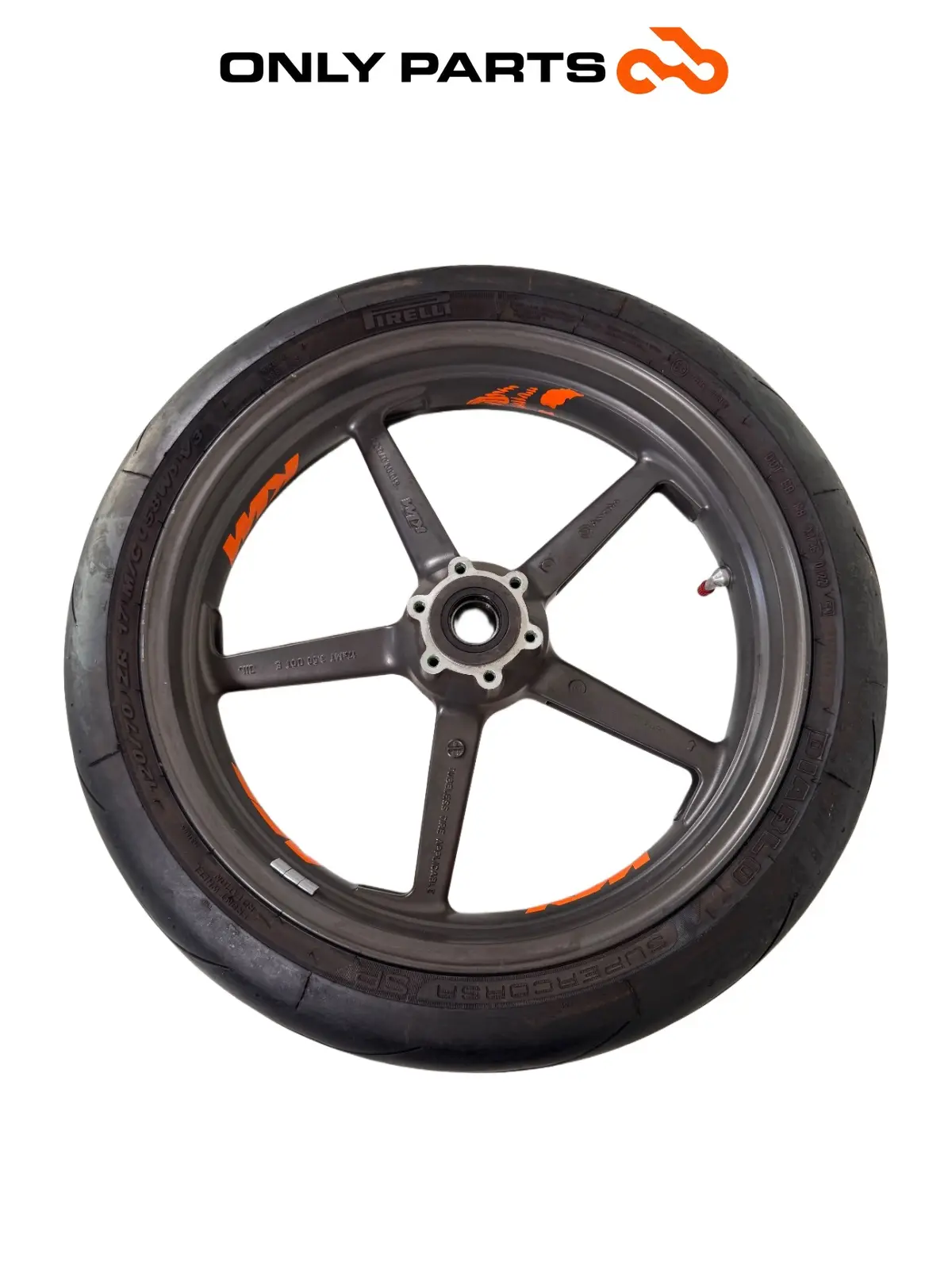 Gebrauchte Cerchio anteriore KTM Super Duke 990cc 2006 Nero/Arancione — echtes Foto 2