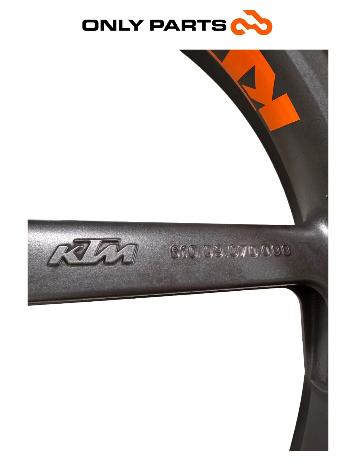 Gebrauchte Cerchio anteriore KTM Super Duke 990cc 2006 Nero/Arancione — echtes Foto 6