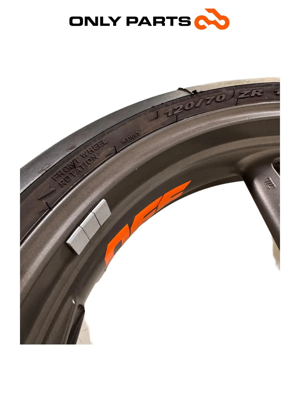Gebrauchte Cerchio anteriore KTM Super Duke 990cc 2006 Nero/Arancione — echtes Foto 7