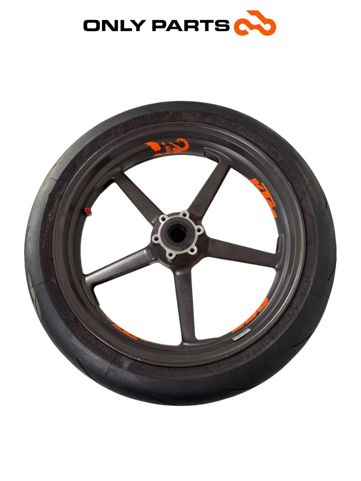 Gebrauchte Cerchio anteriore KTM Super Duke 990cc 2006 Nero/Arancione — echtes Foto 9