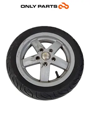 ПРЕДНА АЛУМИНИЕВА ДЖАНТА 11 PIAGGIO VESPA LX 125 2011 Piaggio Vespa Lx 125cc 2011 Nero употребявана — истинска снимка 4