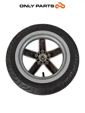 ПРЕДНА АЛУМИНИЕВА ДЖАНТА 11 PIAGGIO VESPA LX 125 2011 Piaggio Vespa Lx 125cc 2011 Nero употребявана — истинска снимка 7
