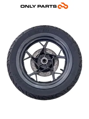 Gebrauchte Cerchio posteriore completo disco abs Yamaha X-max 125cc 2014 Grigio opaco — echtes Foto 2