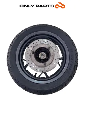 Gebrauchte Cerchio posteriore completo disco abs Yamaha X-max 125cc 2014 Grigio opaco — echtes Foto 5