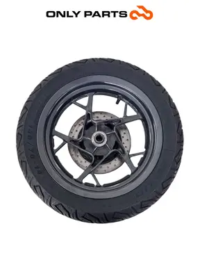 Gebrauchte Cerchio posteriore completo disco abs Yamaha X-max 125cc 2014 Grigio opaco — echtes Foto 6