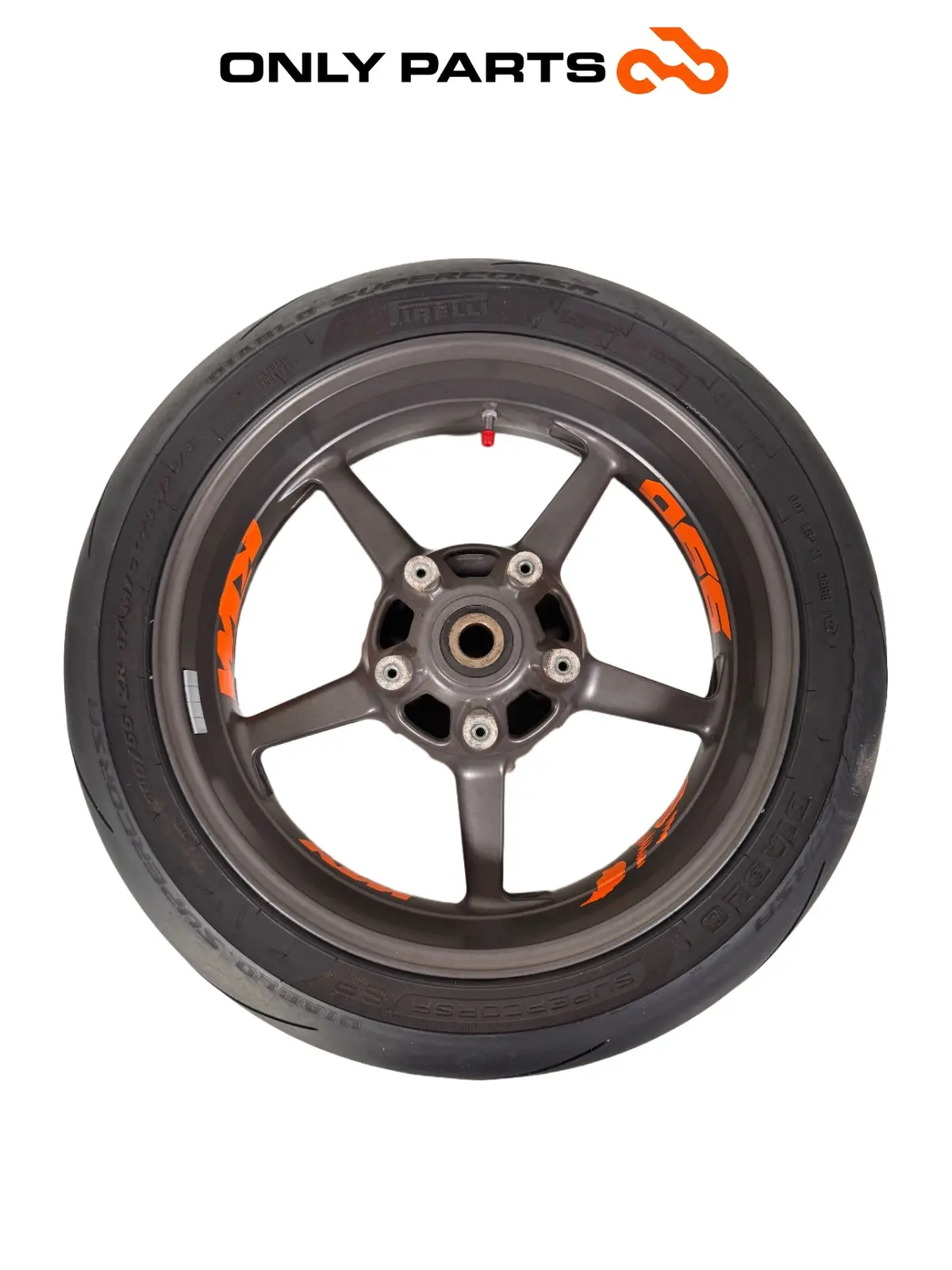 Gebrauchte Cerchio posteriore KTM Super Duke 990cc 2006 Nero/Arancione — echtes Foto 1