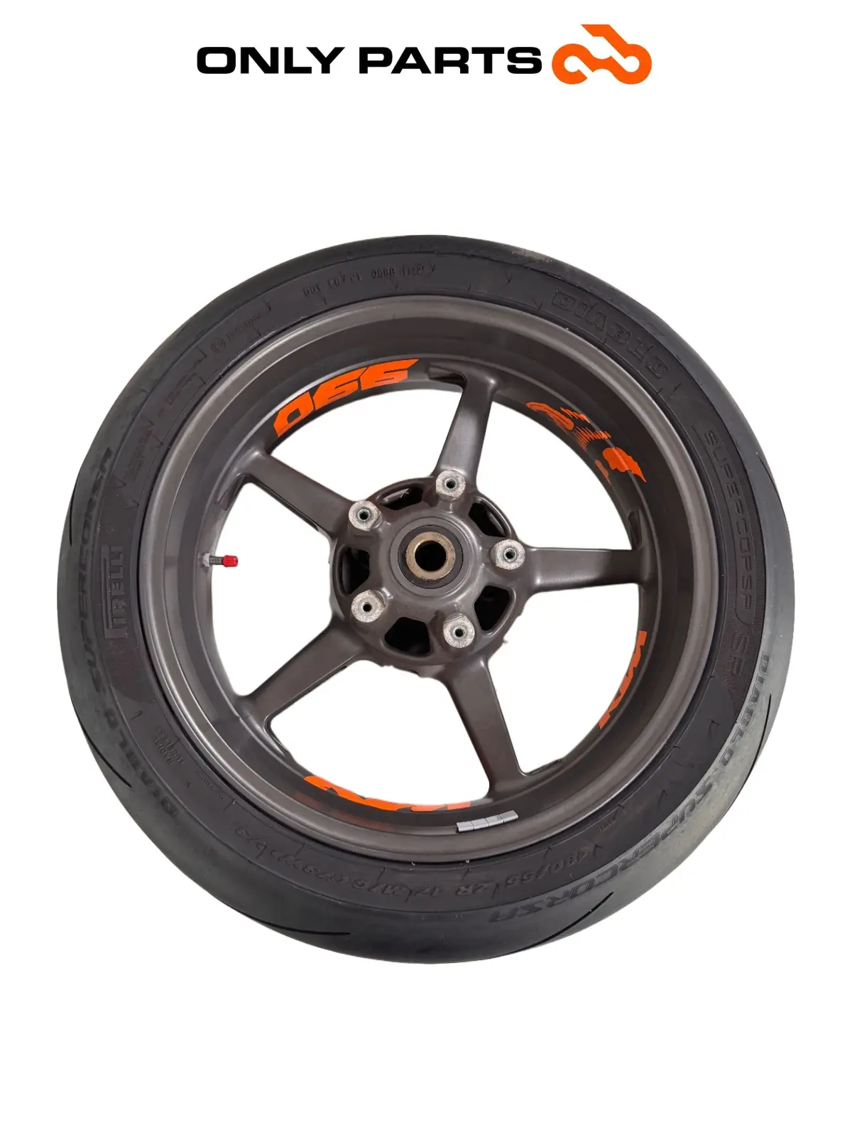 Gebrauchte Cerchio posteriore KTM Super Duke 990cc 2006 Nero/Arancione — echtes Foto 3