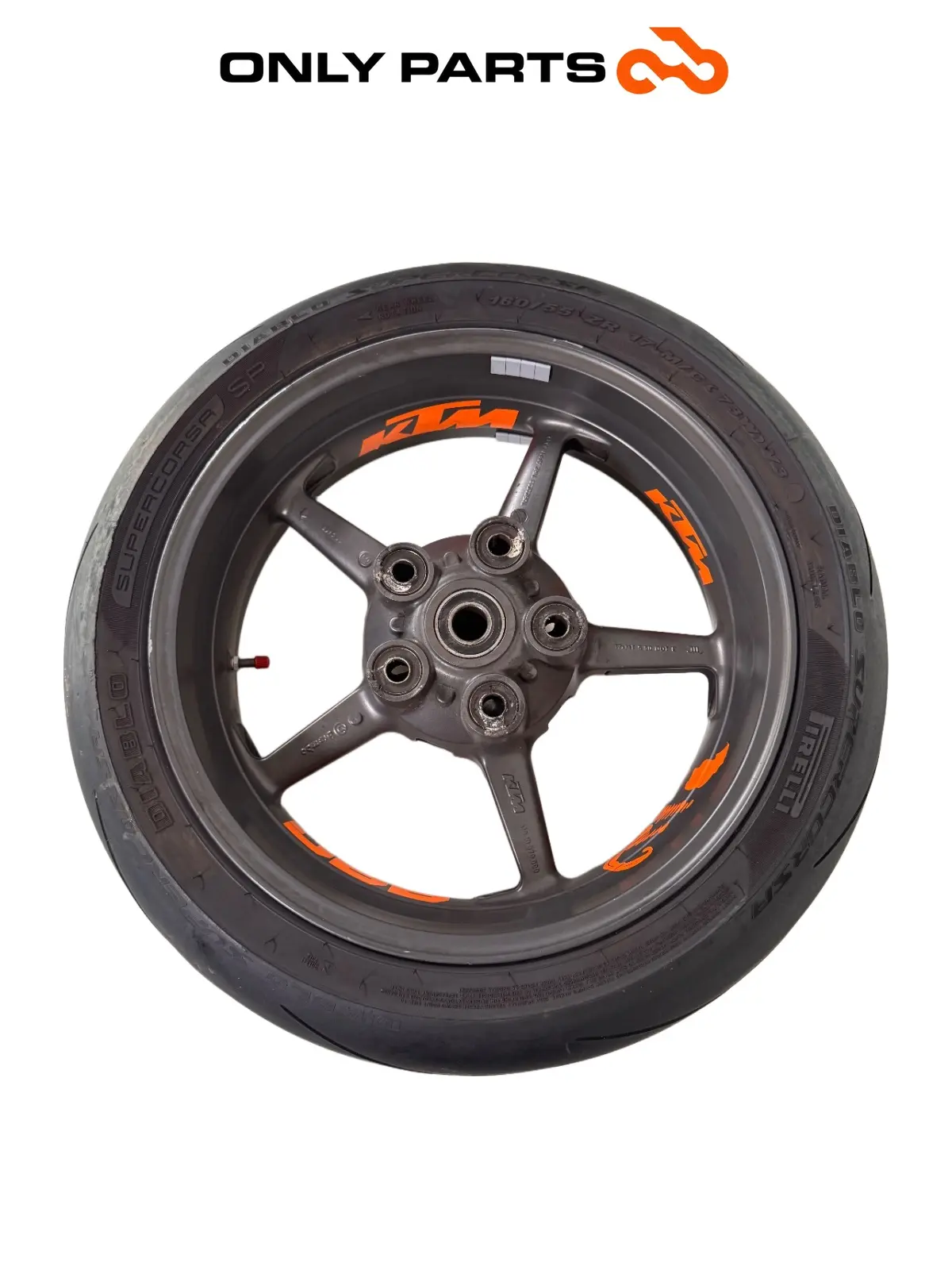 Gebrauchte Cerchio posteriore KTM Super Duke 990cc 2006 Nero/Arancione — echtes Foto 6