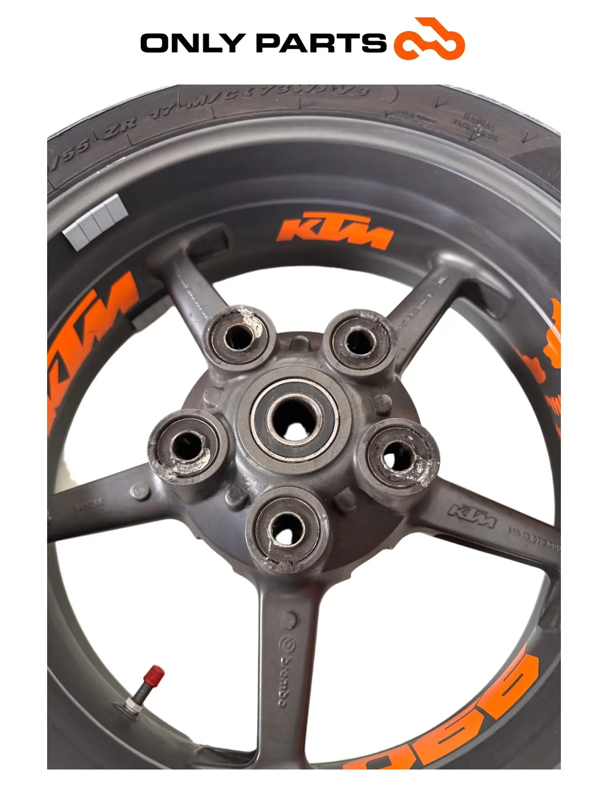 Gebrauchte Cerchio posteriore KTM Super Duke 990cc 2006 Nero/Arancione — echtes Foto 9