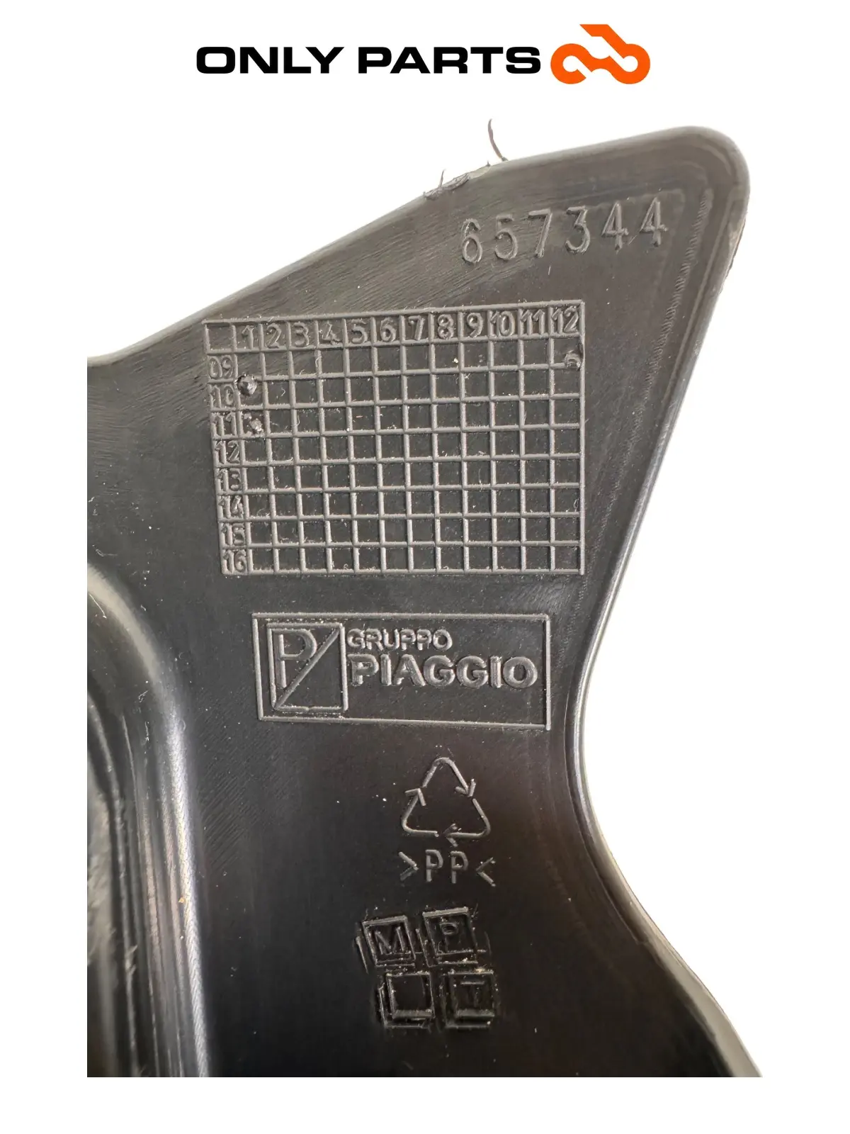 Gebrauchte Convogliatore aria radiatore Piaggio Mp3 Yourban 300cc 2013 Bianco — echtes Foto 8