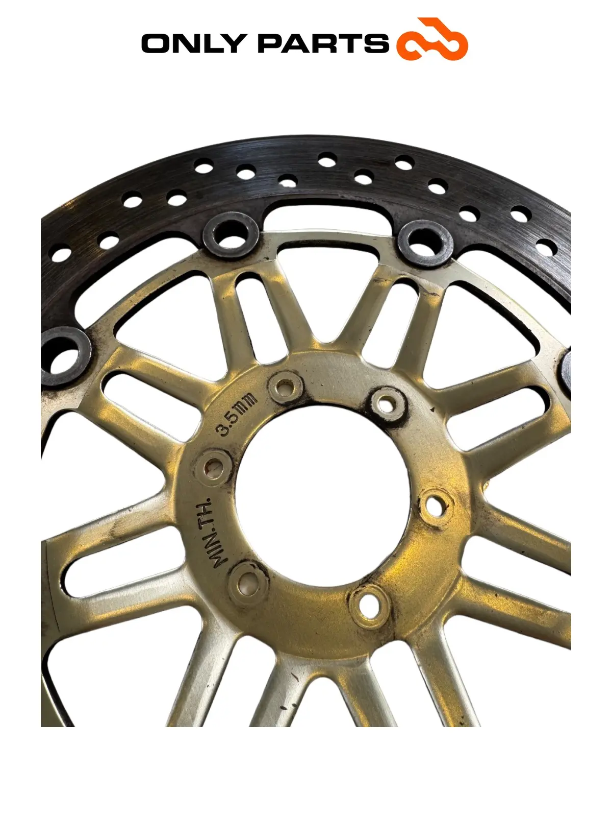PARA TARCZ HAMULCOWYCH PRZEDNICH 296MM HONDA VTR 1000 F 1999 Honda VTR 1000 F 1999 Rosso używana — prawdziwe zdjęcie 6