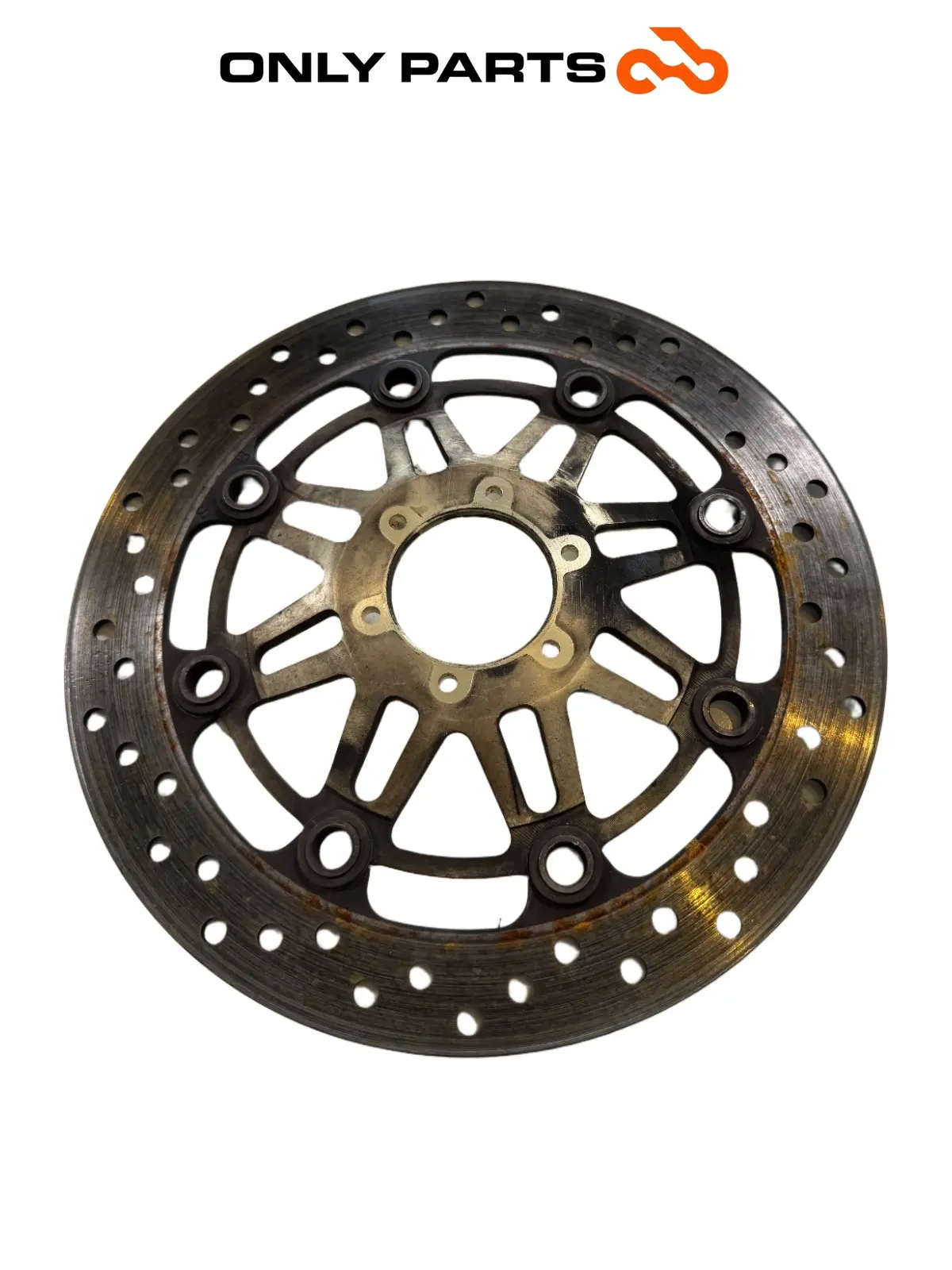 PARA TARCZ HAMULCOWYCH PRZEDNICH 296MM HONDA VTR 1000 F 1999 Honda VTR 1000 F 1999 Rosso używana — prawdziwe zdjęcie 9