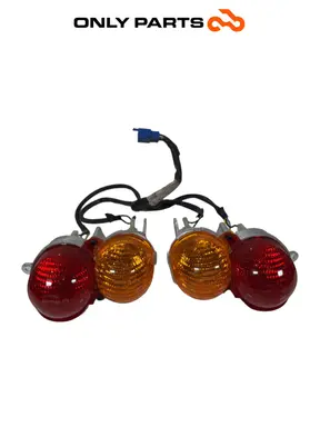 Gebrauchte coppia fari posteriori Mbk Skyliner  125cc 1999 Blu — echtes Foto 1