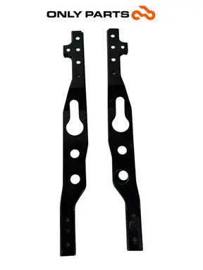 Used Pair of steel footrest support frame brackets Kymco People GTi 300 Kymco People GTi 300cc 2014 Bianco — real photo 1