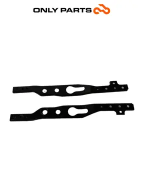 Used Pair of steel footrest support frame brackets Kymco People GTi 300 Kymco People GTi 300cc 2014 Bianco — real photo 2