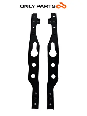 Used Pair of steel footrest support frame brackets Kymco People GTi 300 Kymco People GTi 300cc 2014 Bianco — real photo 7