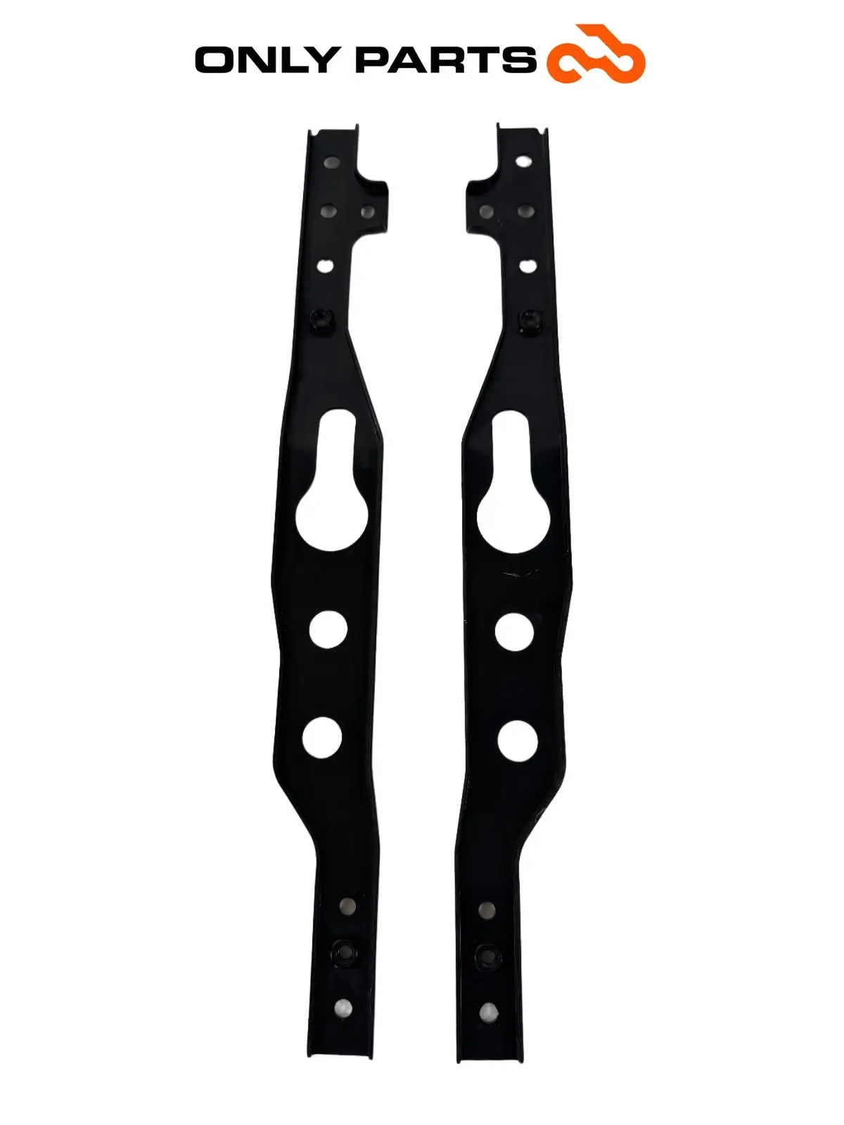 Used Pair of steel footrest support frame brackets Kymco People GTi 300 Kymco People GTi 300cc 2014 Bianco — real photo 7