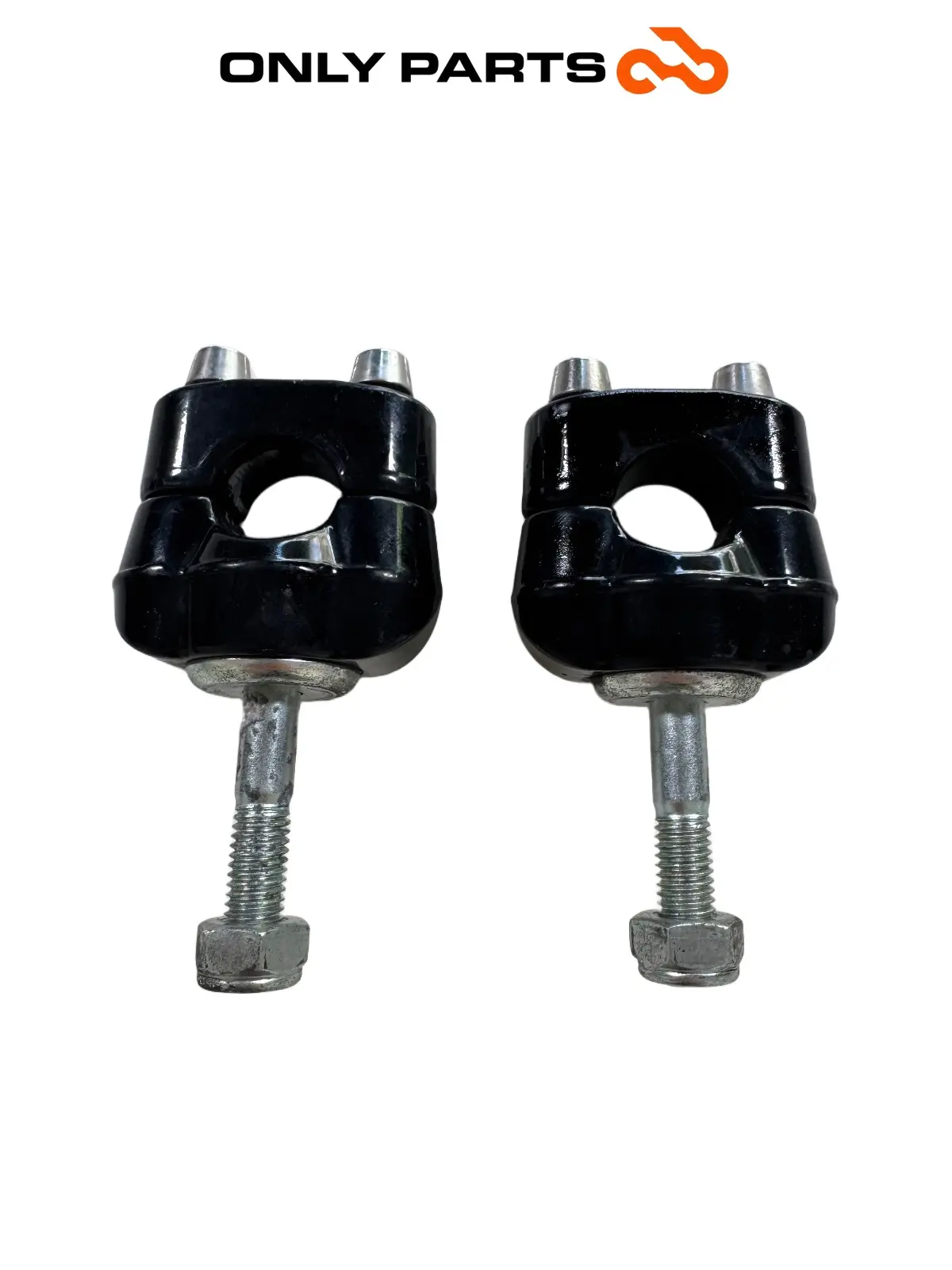 Gebrauchte Coppia riser supporti manubrio Moto Guzzi V7 III Special 750cc 2019 Azzurro — echtes Foto 1