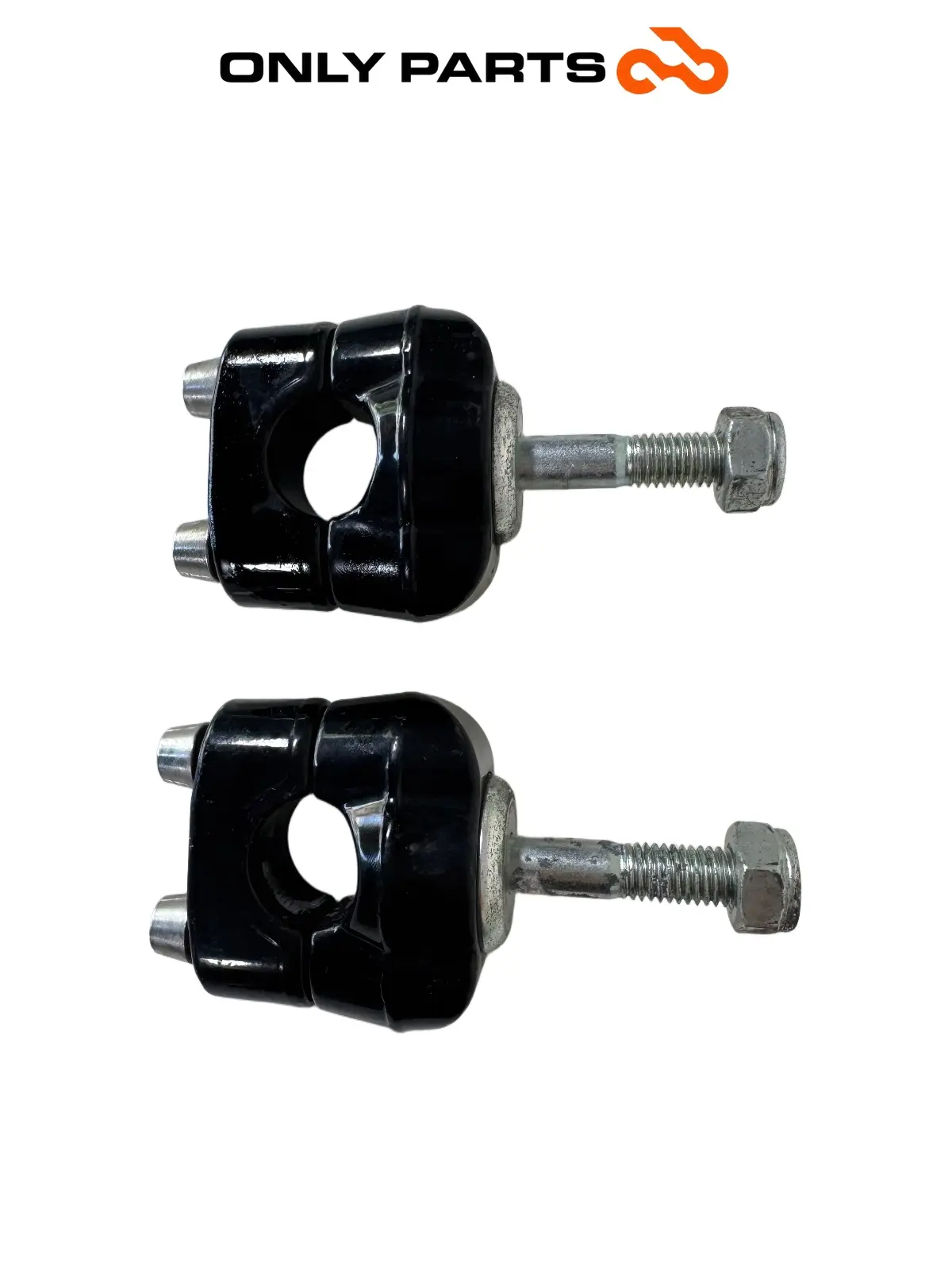 Gebrauchte Coppia riser supporti manubrio Moto Guzzi V7 III Special 750cc 2019 Azzurro — echtes Foto 3