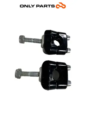 Gebrauchte Coppia riser supporti manubrio Moto Guzzi V7 III Special 750cc 2019 Azzurro — echtes Foto 4