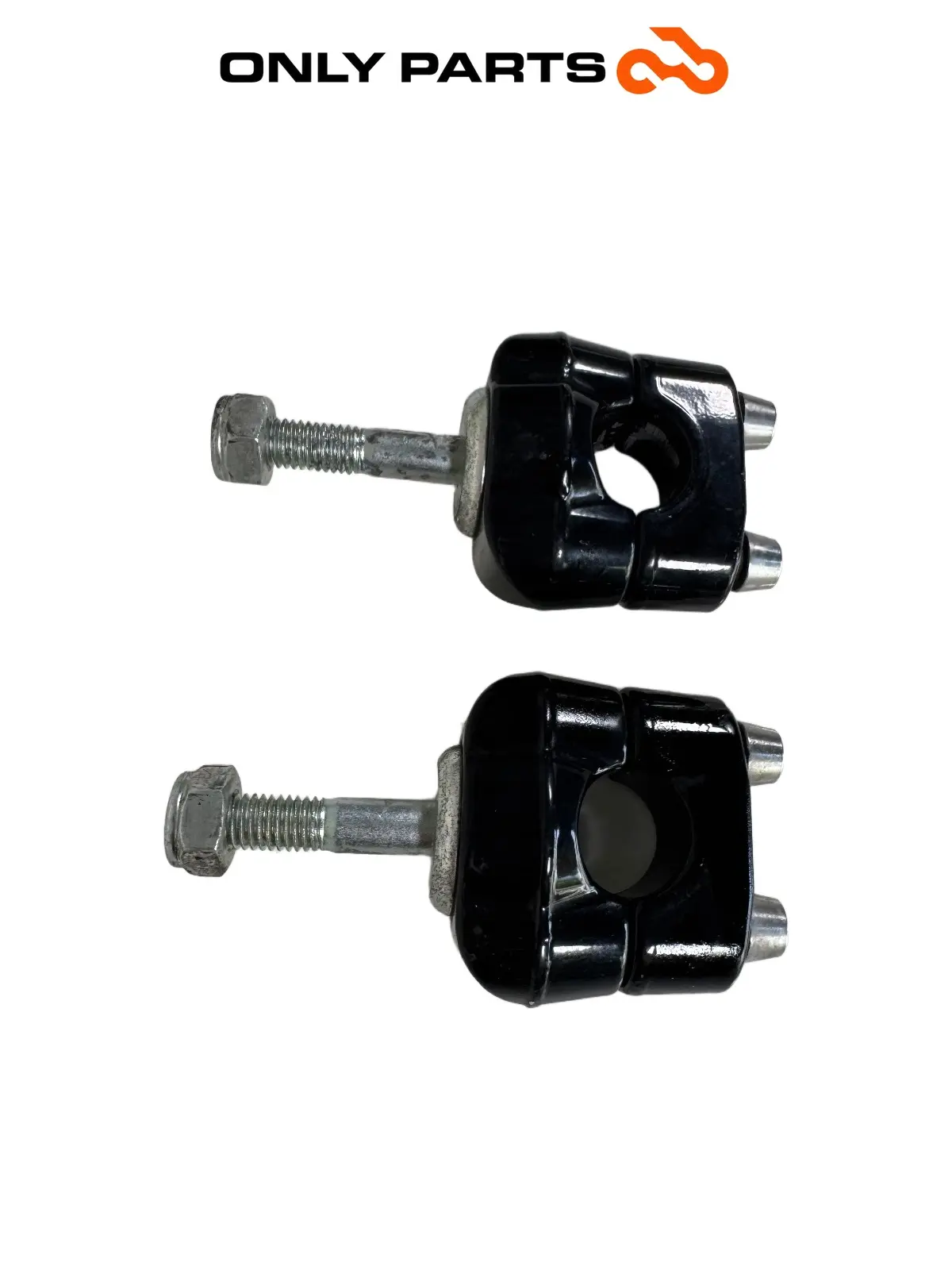 Gebrauchte Coppia riser supporti manubrio Moto Guzzi V7 III Special 750cc 2019 Azzurro — echtes Foto 4