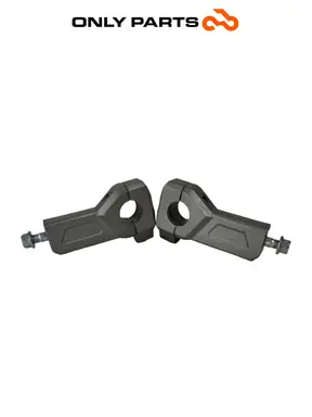 Gebrauchte Coppia riser supporti manubrio Yamaha Tracer 900cc 2019 Nero — echtes Foto 1