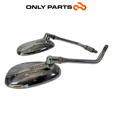 Used Pair of chrome mirrors Aprilia Scarabeo 300 2010 Aprilia Scarabeo 300cc 2010 Bianco — real photo 1
