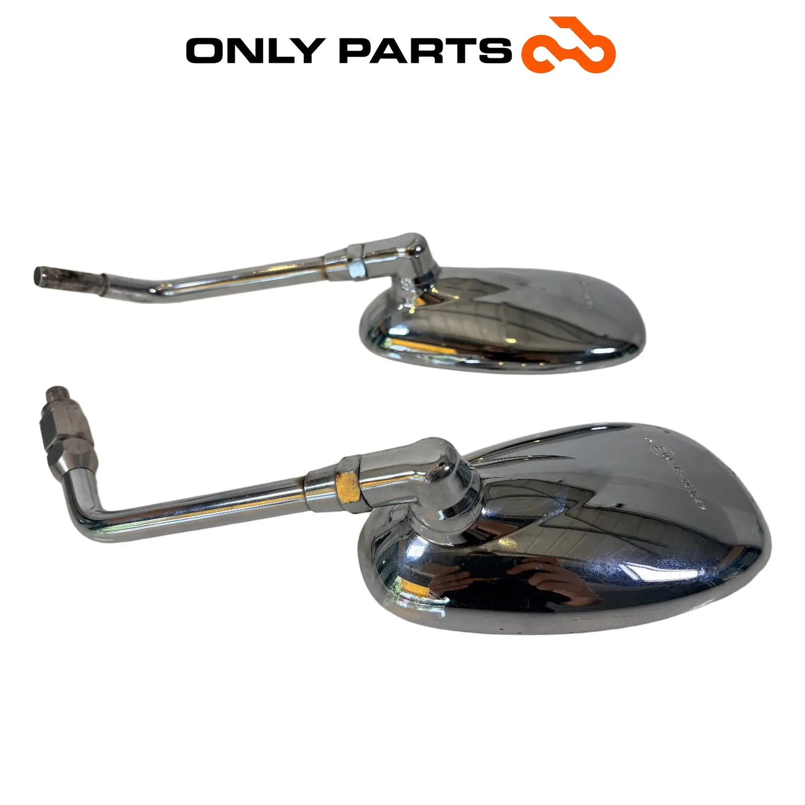 Used Pair of chrome mirrors Aprilia Scarabeo 300 2010 Aprilia Scarabeo 300cc 2010 Bianco — real photo 3