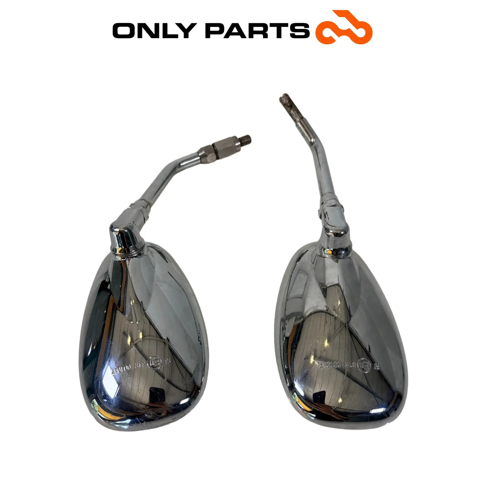 Used Pair of chrome mirrors Aprilia Scarabeo 300 2010 Aprilia Scarabeo 300cc 2010 Bianco — real photo 4