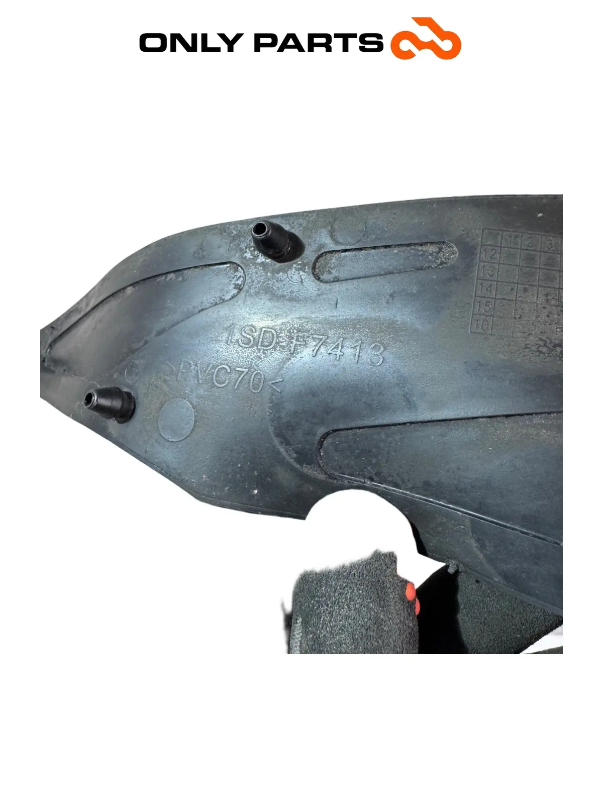 Coppia tappeti pedana gomma Yamaha X-max 125cc 2014 Grigio opaco de segunda mano — foto real 7
