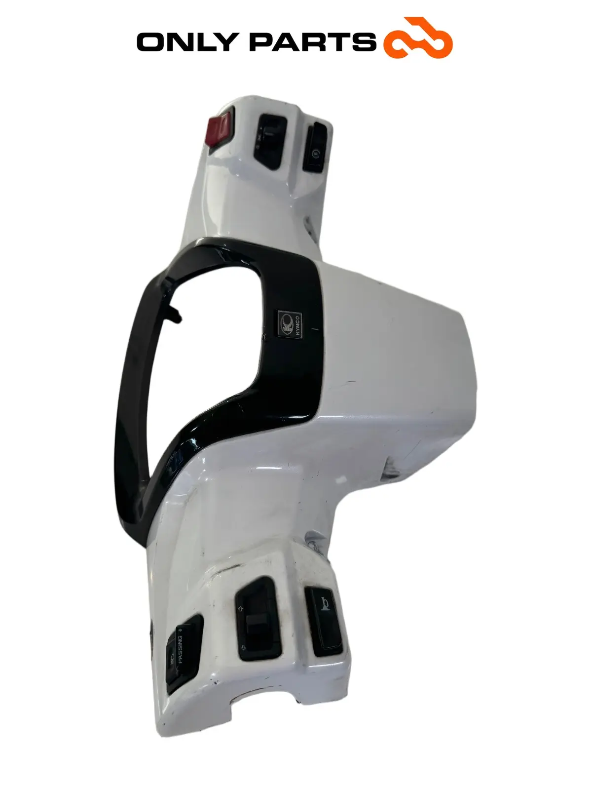 Gebrauchte Hintere Lenkerabdeckung mit Schaltern 53206-LGE5-E000 Kymco People GTi 300 Kymco People GTi 300cc 2014 Bianco — echtes Foto 5
