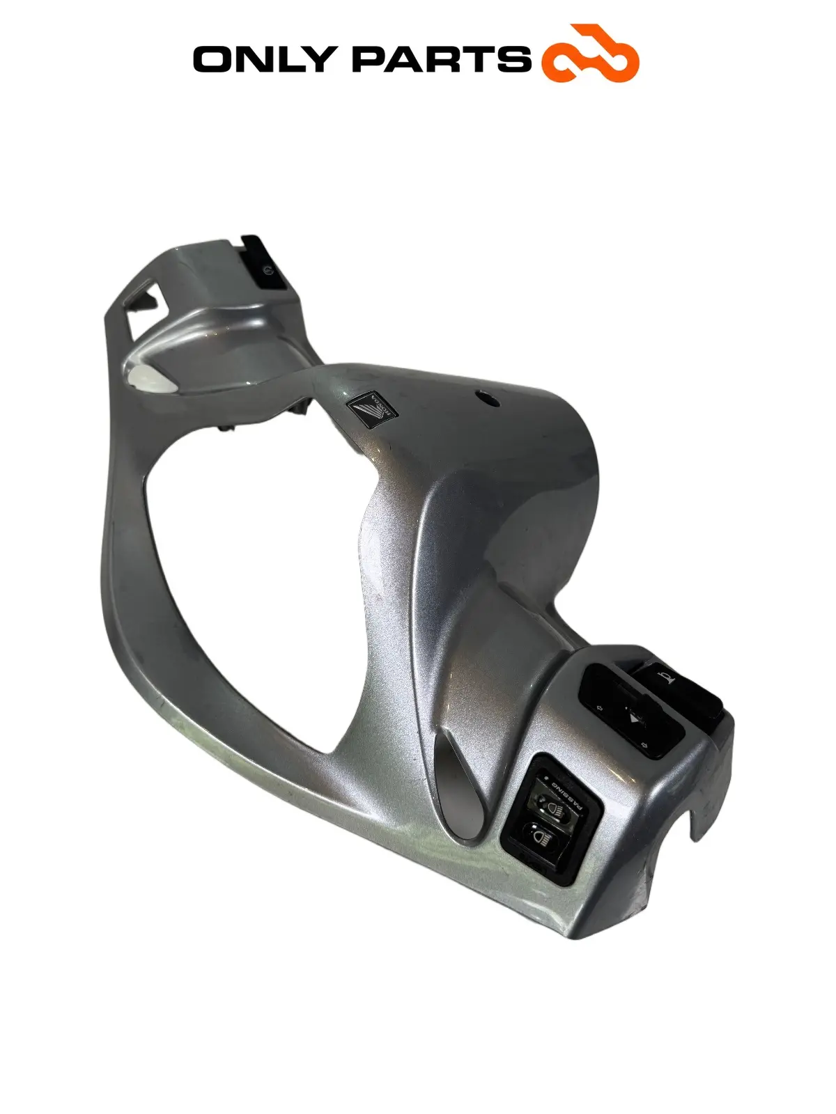 Gebrauchte Cornice cruscotto cover strumentazione Honda SH 300i 2008 Grigio — echtes Foto 1
