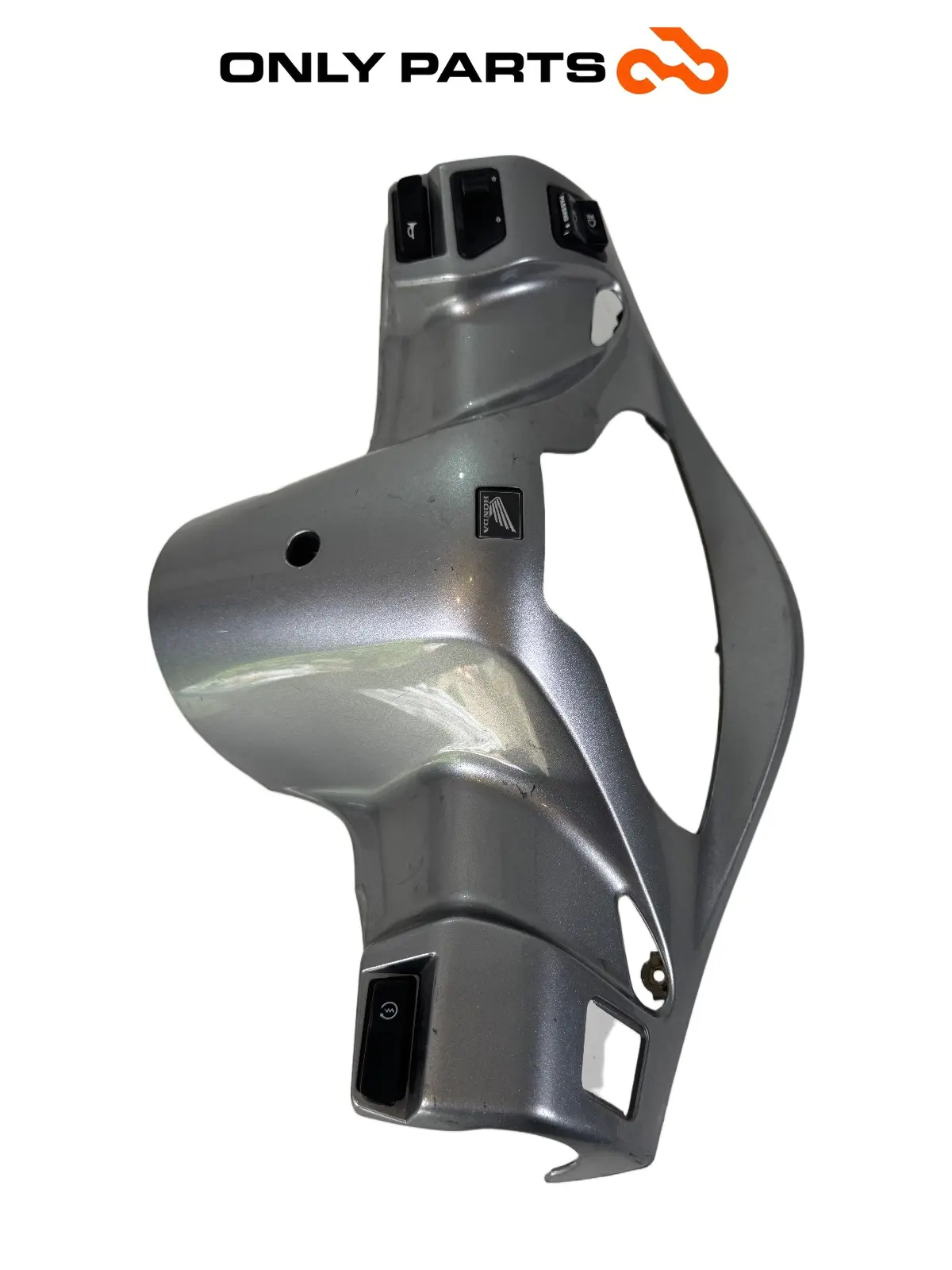 Gebrauchte Cornice cruscotto cover strumentazione Honda SH 300i 2008 Grigio — echtes Foto 4