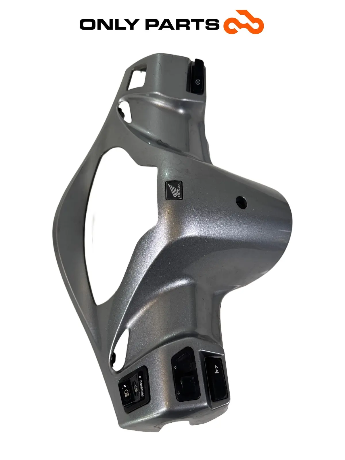 Gebrauchte Cornice cruscotto cover strumentazione Honda SH 300i 2008 Grigio — echtes Foto 5