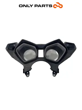 Gebrauchte Cornice cruscotto cover strumentazione Yamaha X-max 125cc 2014 Grigio opaco — echtes Foto 3