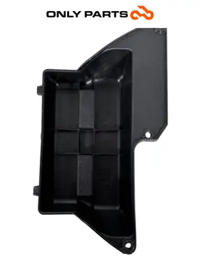 Gebrauchte Cover copri batteria Piaggio Beverly Police 300cc 2018 Nero — echtes Foto 6