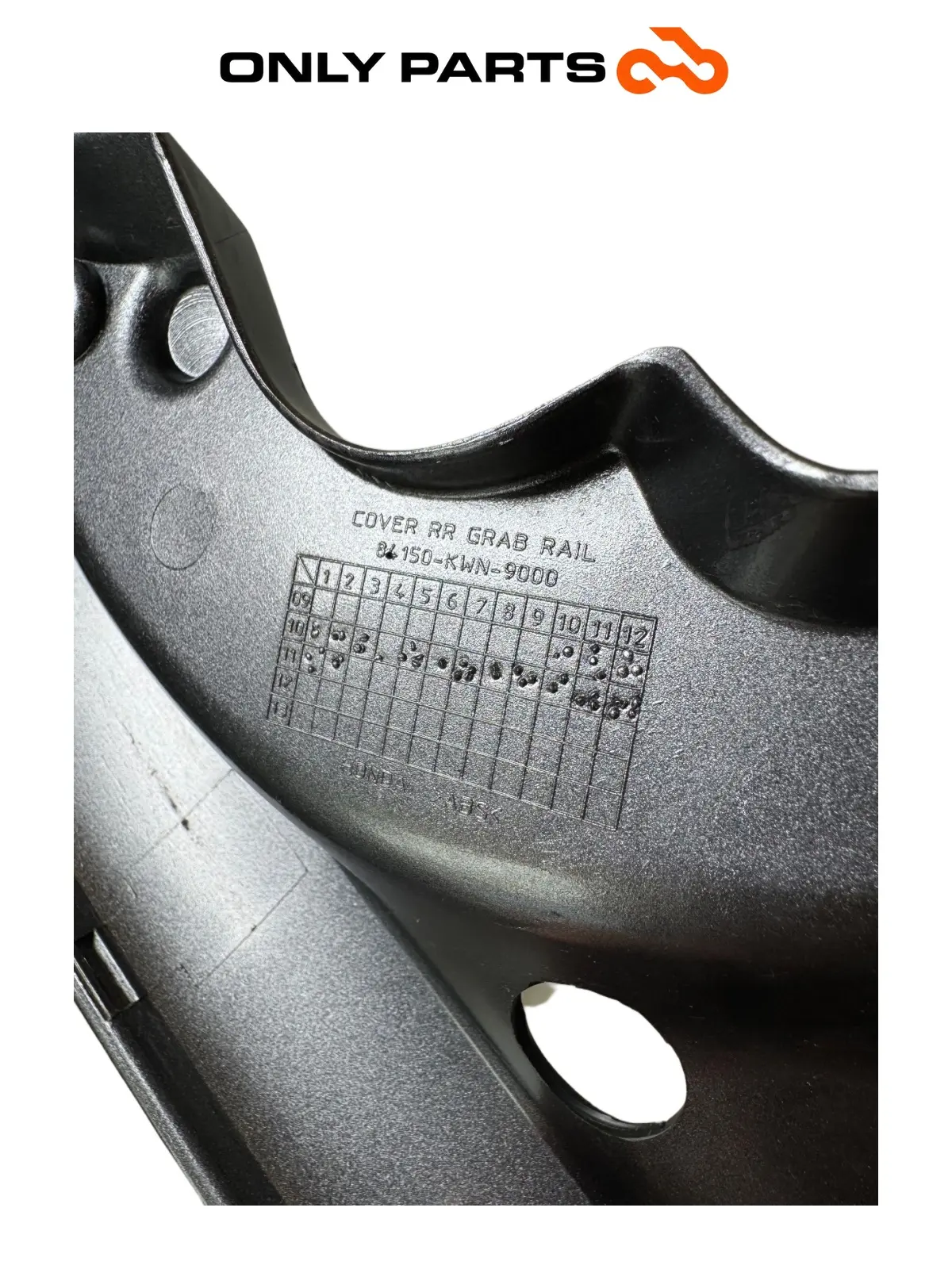 Gebrauchte Cover maniglione passeggero Honda PCX 125cc 2011 Grigio — echtes Foto 9