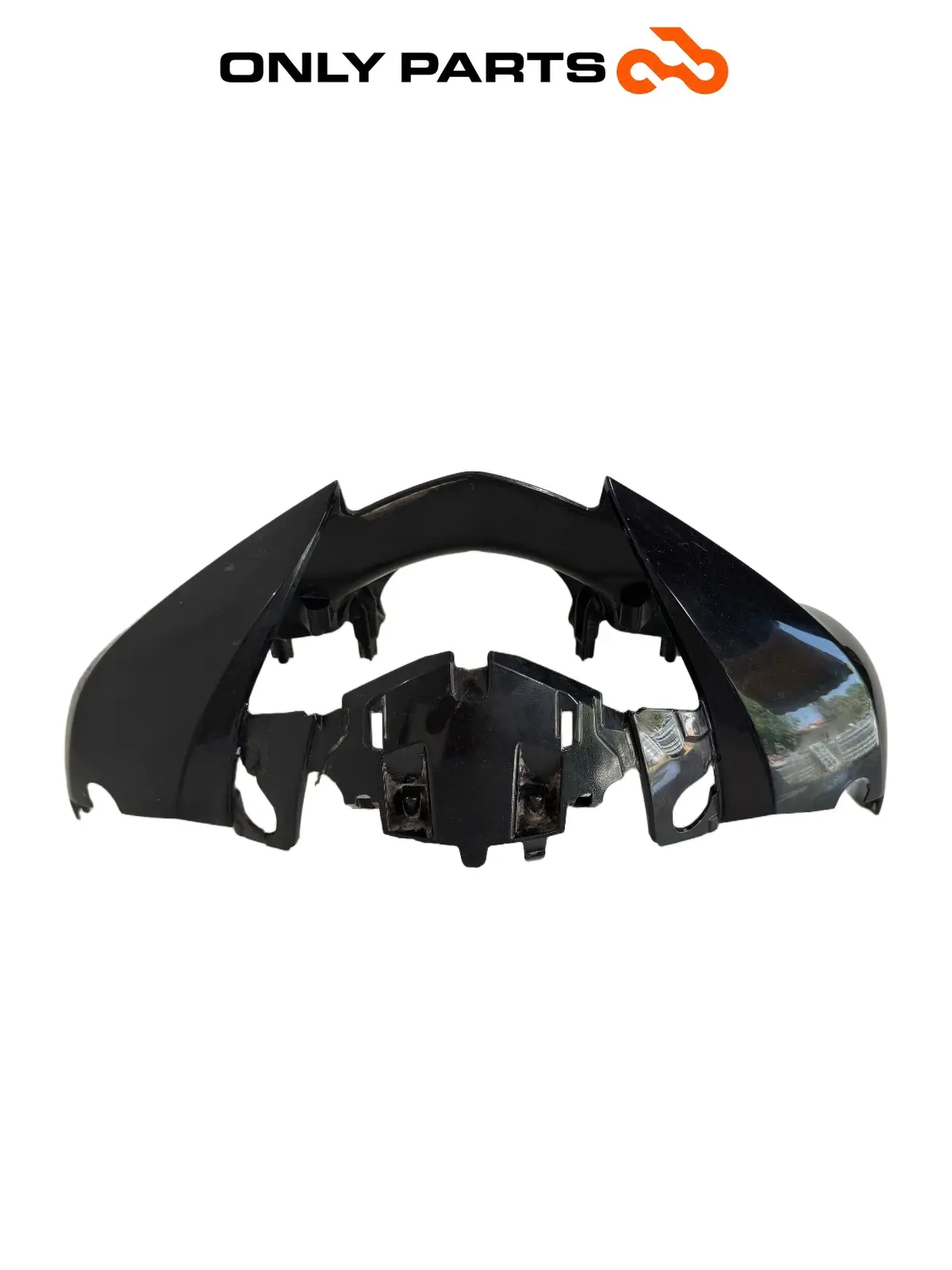 Gebrauchte Cover manubrio anteriore Honda SH 150cc 2017 Nero — echtes Foto 8