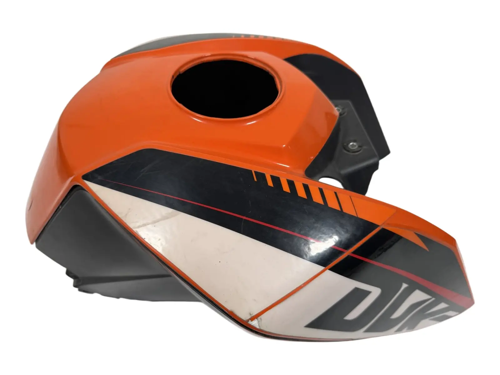 Gebrauchte Cover serbatoio KTM Duke 200cc 2012 Arancione — echtes Foto 2